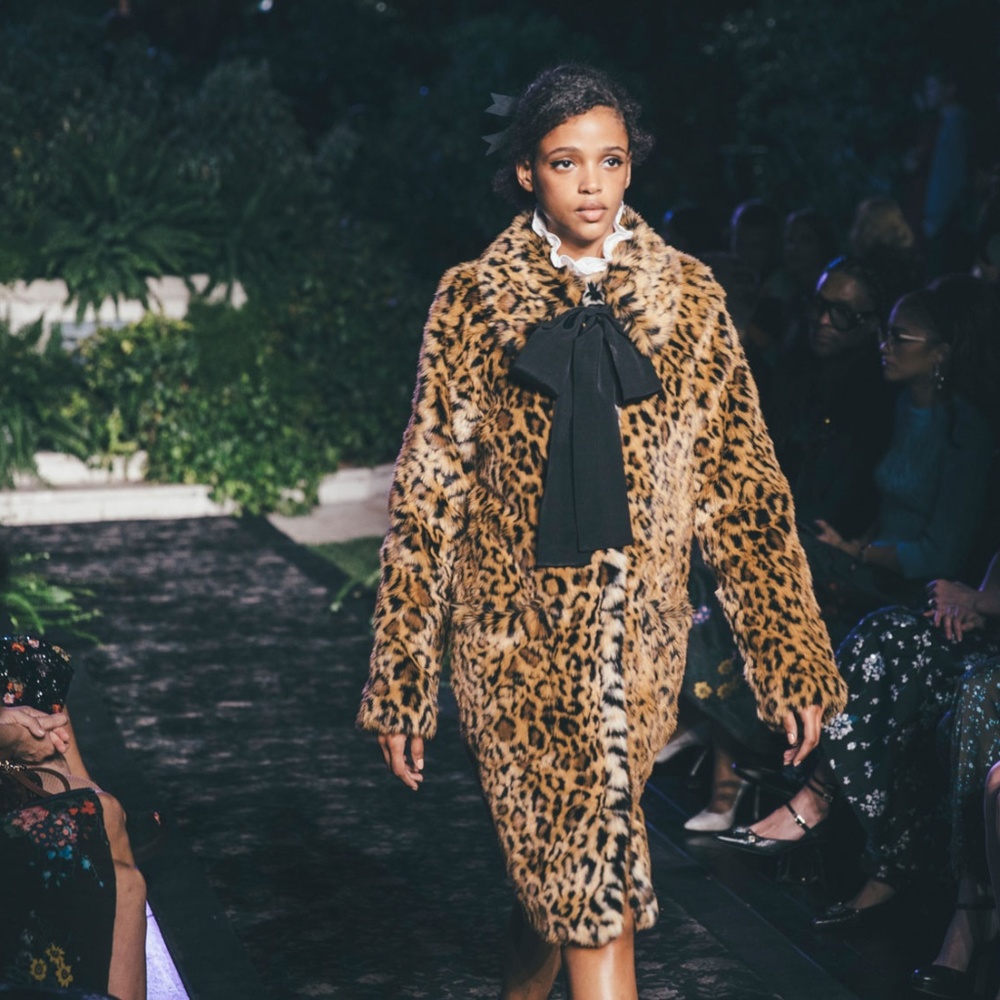 Erdem x H&M Leopard Faux Fur Coat